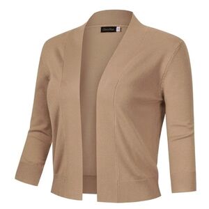 New with tags! Glory Star Womens Small camel brown cardigan sweater